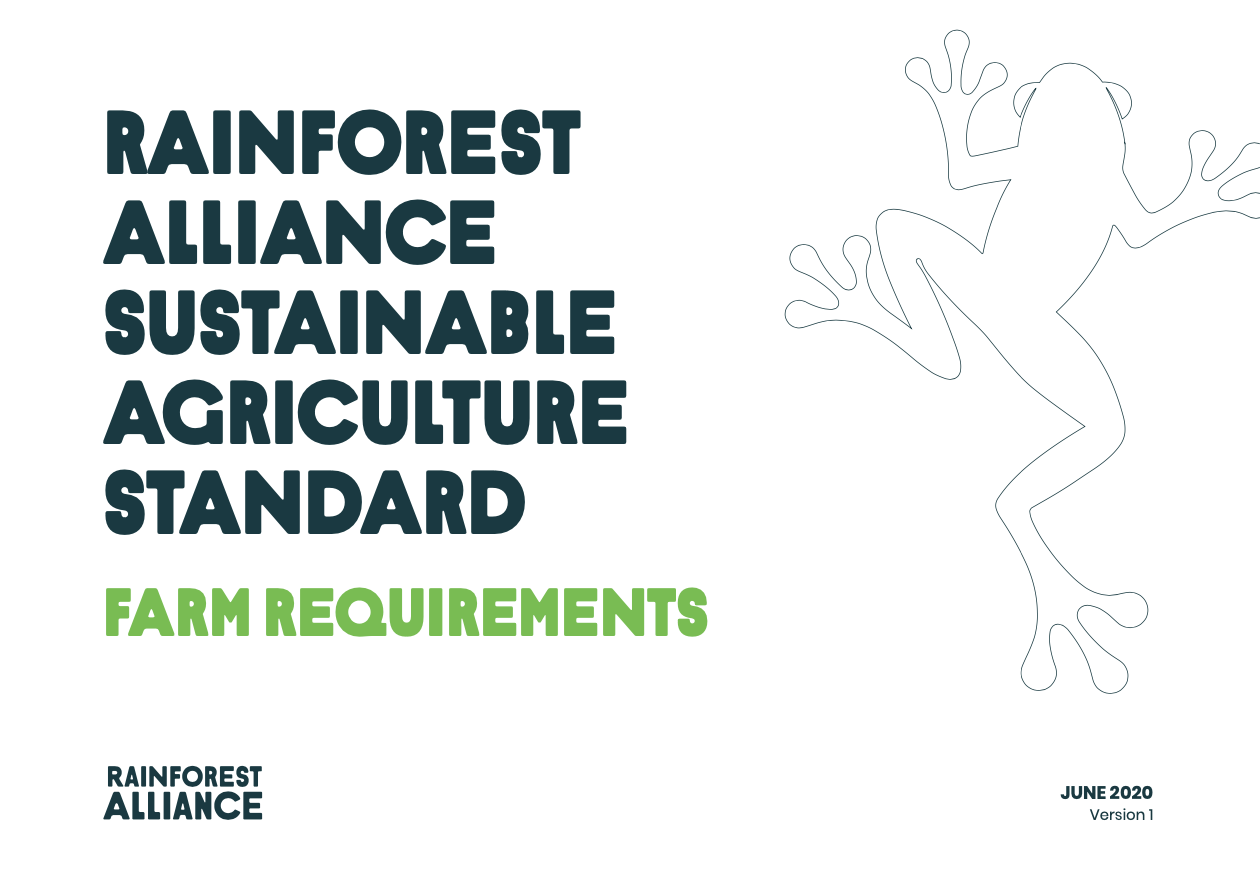 Rainforest Alliance SAS – Farm Requirements